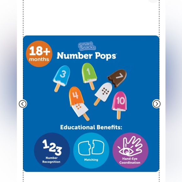 Learning Resources Smart Snacks Number Pops, Set of 10, Ages 2 + - Picture 4 of 7